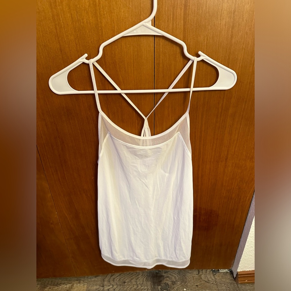 Lululemon sheer white tank